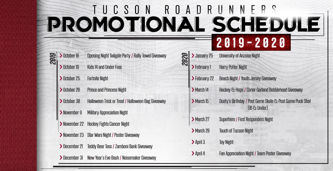 Roadrunners Reveal 2021 Tucson Arena Jersey Schedule 