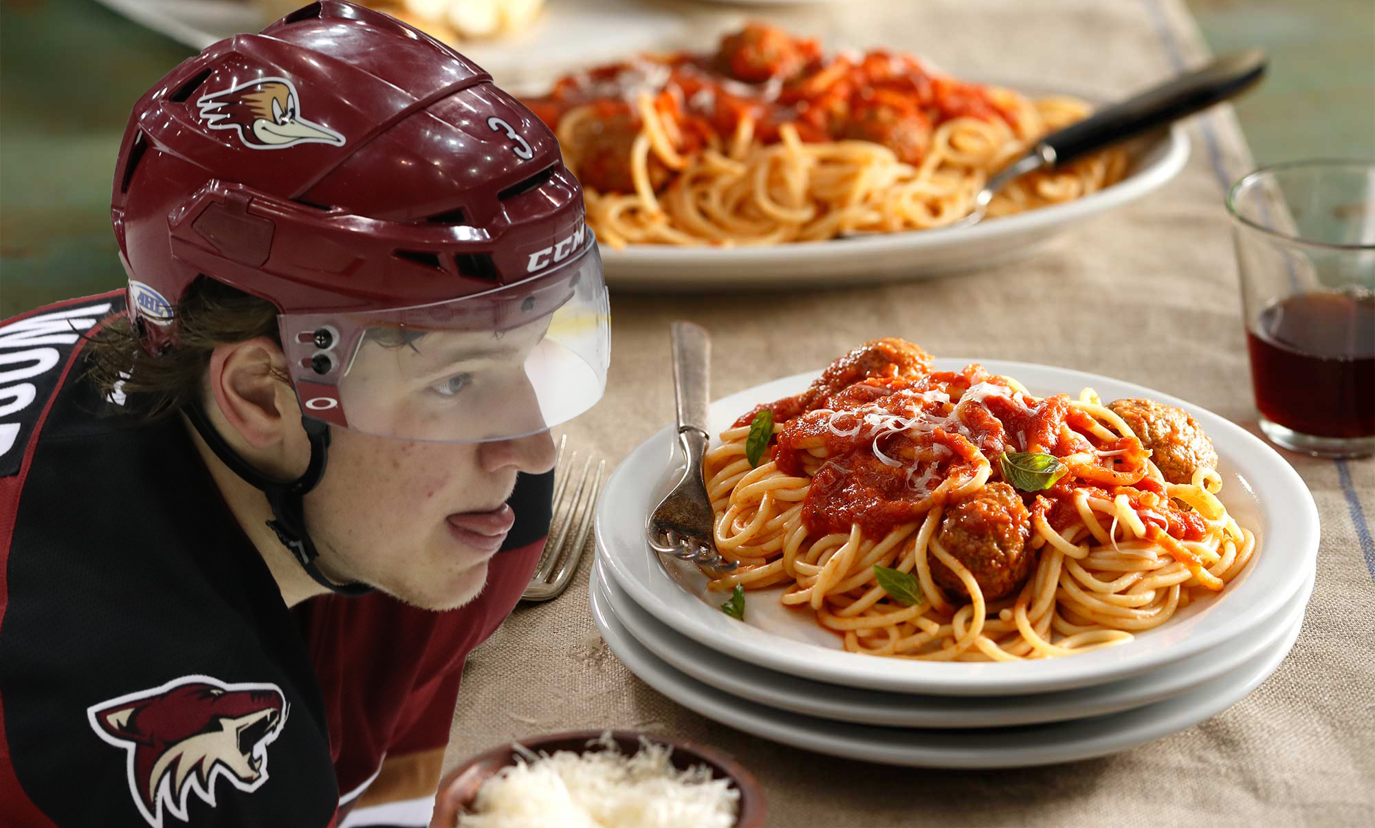 what do nhl players eat